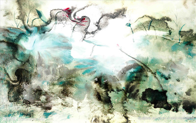 抽象畫設計圖__繪畫書法_文化藝術_設計圖庫